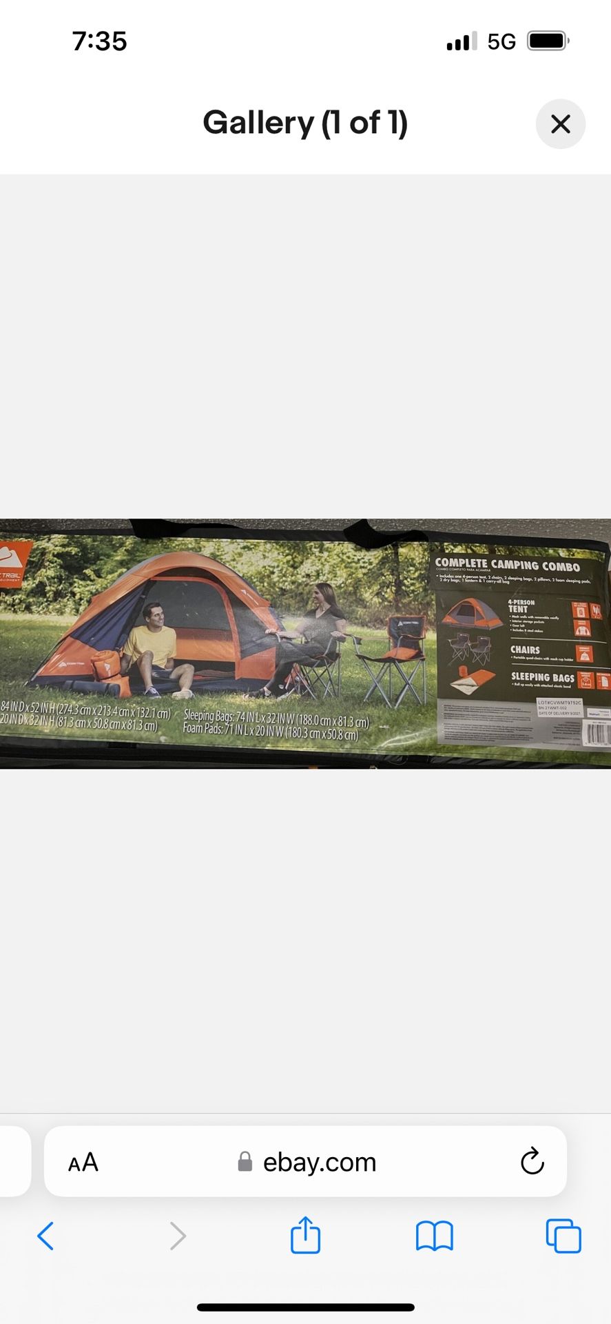 Brand New 22 Piece Camping Combo