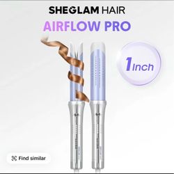 SHEGLAM One Touch Airflow Styler Pro Automatic Rotating 3.0 Cool Air Technology for No-Wait, Curling Iron, Bouncy & Long-Lasting Curls, Zero Burn Risk