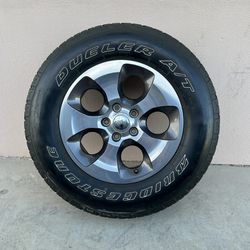 18” JEEP WRANGLER SPARE WHEEL AND TIRE