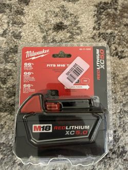 Milwaukee M18 18-Volt 5.0 Ah Lithium-lon XC Extended Capacity Battery Pack
