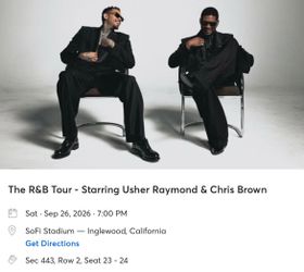 Chris Brown & Usher tickets