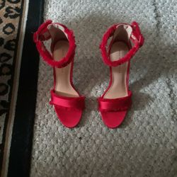 Red 6 Inch Stilettos Heels By Who What Wear