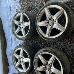 Mercedes Benz 20 Inch AMG Wheels With Winter Tires 