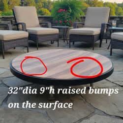 Can Deliver Used 32" Round Low Profile Table Coffee Table Cocktail Table 