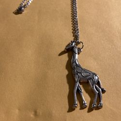 Handmade Necklace with Giraffe Charm