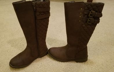 New Girls So Dark Brown Chelsea Boots Size 13