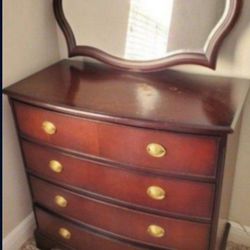 Bombay Company Solid Wood 4-Drawer Dresser And Mirror