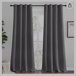 Grey Blackout Curtains 