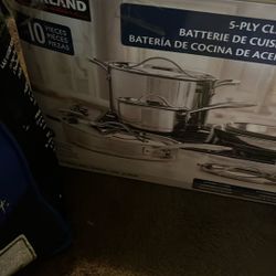 10 Pieces Kirkland Stainless Steel Cookware