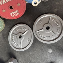 45 lbs pair olympic plates