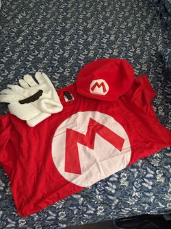 Mario Costume Set with Hat and Gloves