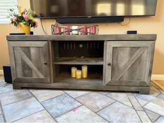 Gray TV Stand / Entertainment Center