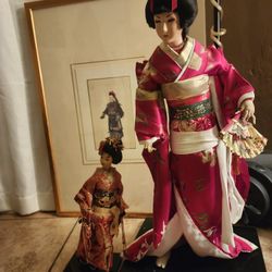 Antique Asian porcelain dolls 