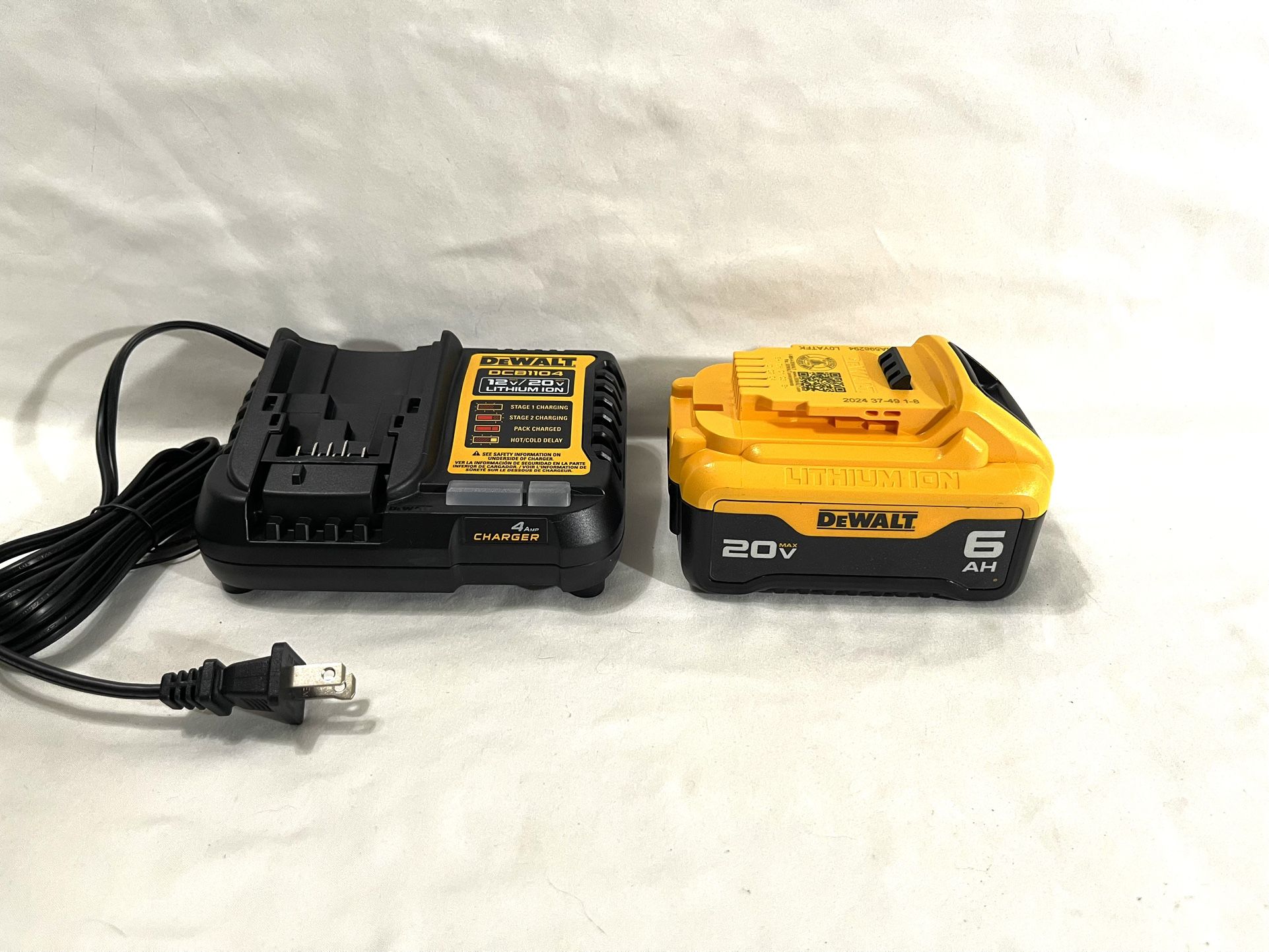 Brand New DeWalt 6Ah Battery & New Charger.
