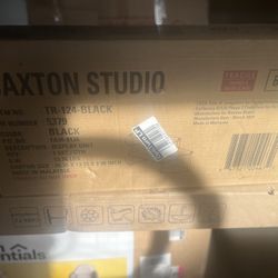 Baxton Studio Orbit & Silver 3-Tier TV Stand
