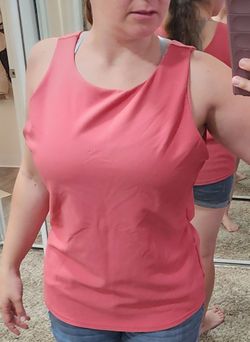 Coral Built-In Sports Tank Top
