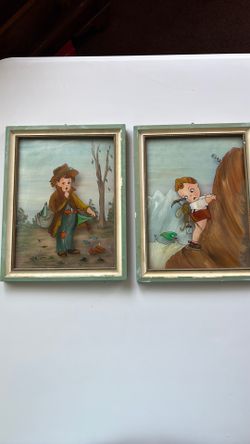 Reverse paintings