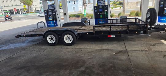 Car trailer 20 foot tandem axle