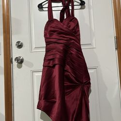 $200 Bill Levkoff Vintage Dress, Burgundy, Size 8