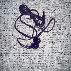 Purple Wired Earbuds