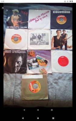 Bruce Springsteen 45's lot (10)(North Arlington)(READ BEFORE MESSAGE)