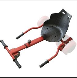 Red Hoverboard Kart AttachmentAdjustable Seat For 6.5-10inBalancing Scooter
