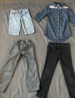 Girls Sz 6 Shirt, Short, and Shirt Combo