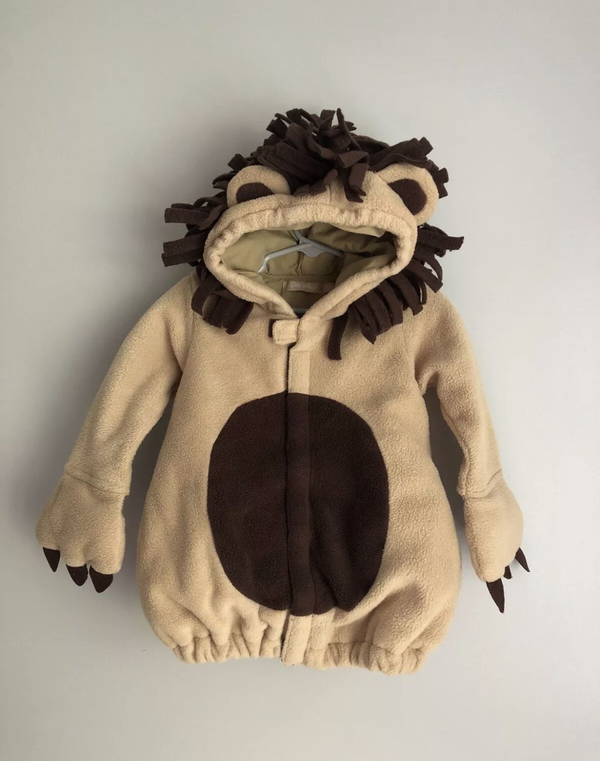 Old Navy Baby Lion Big Cat Costume Size 18-24 Months  2T Hooded Fleece Soft!