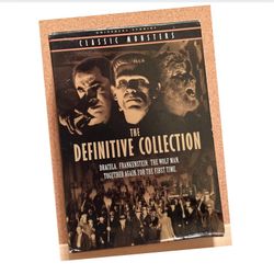 Classic Monsters The Definitive Collection DRACULA FRANKENSTEIN WOLFMAN DVD