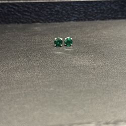 Emerald Stud Earrings