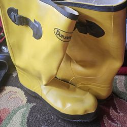 Drawer Yellow Rubber Over The Shoe Boots