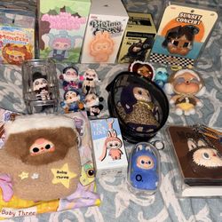 Popmart Plush Toys Labubu, Skull Panda, Cry Baby & More