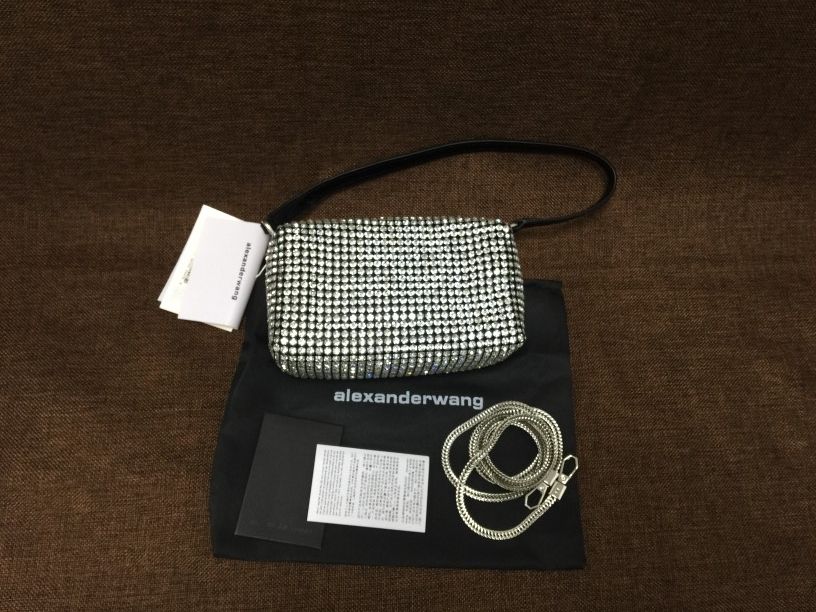 Alexander Wang heiress pouch in crystal mesh