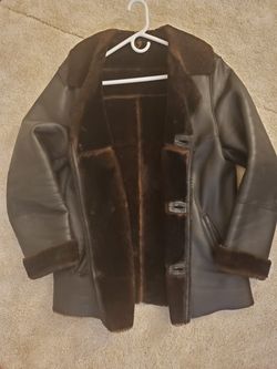 Men's leather coat size M