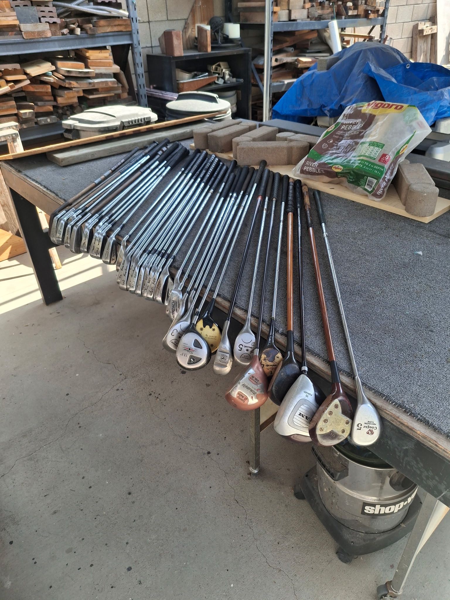 38 Various Golf Clubs