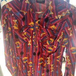 Wrangler Aztec Pearl snap 