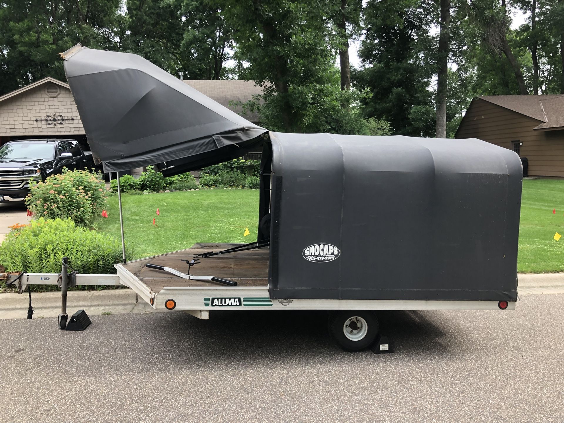 2002 Snowmobile Trailer with SnoCap cover