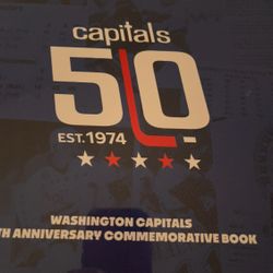 Washington capitals 50th Anniversary Commemorative Book (unopened)