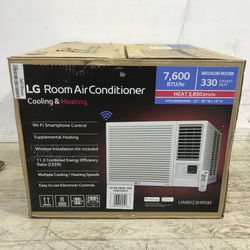 LG 7,600 BTU Smart Window Air Conditioner with Heat