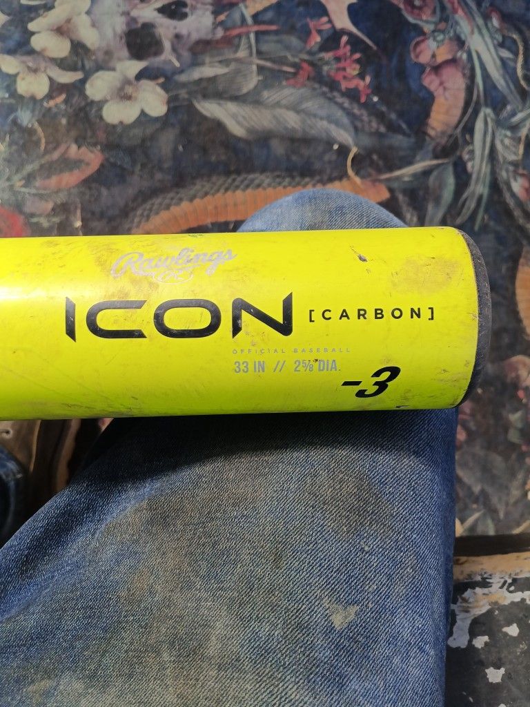 Rawlings Icon Bbcor Baseball Bat