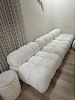 Modern Cloud Modular Bouclé Sectional Sofa 🤍