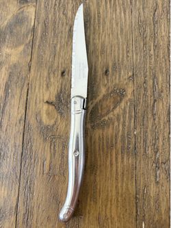 9" Laguiole France All Steel Inox Steak Knife Little Bee on Top