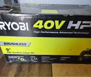 BRAND NEW RYOBI BRUSHLESS 9” 40V CORDLESS EDGER