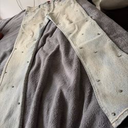 Stacked Studded Jeans 34”