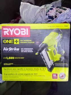 RYOBI 18v Narrow Crown Stapler