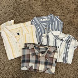 4 Flannel/Stripe Shirts