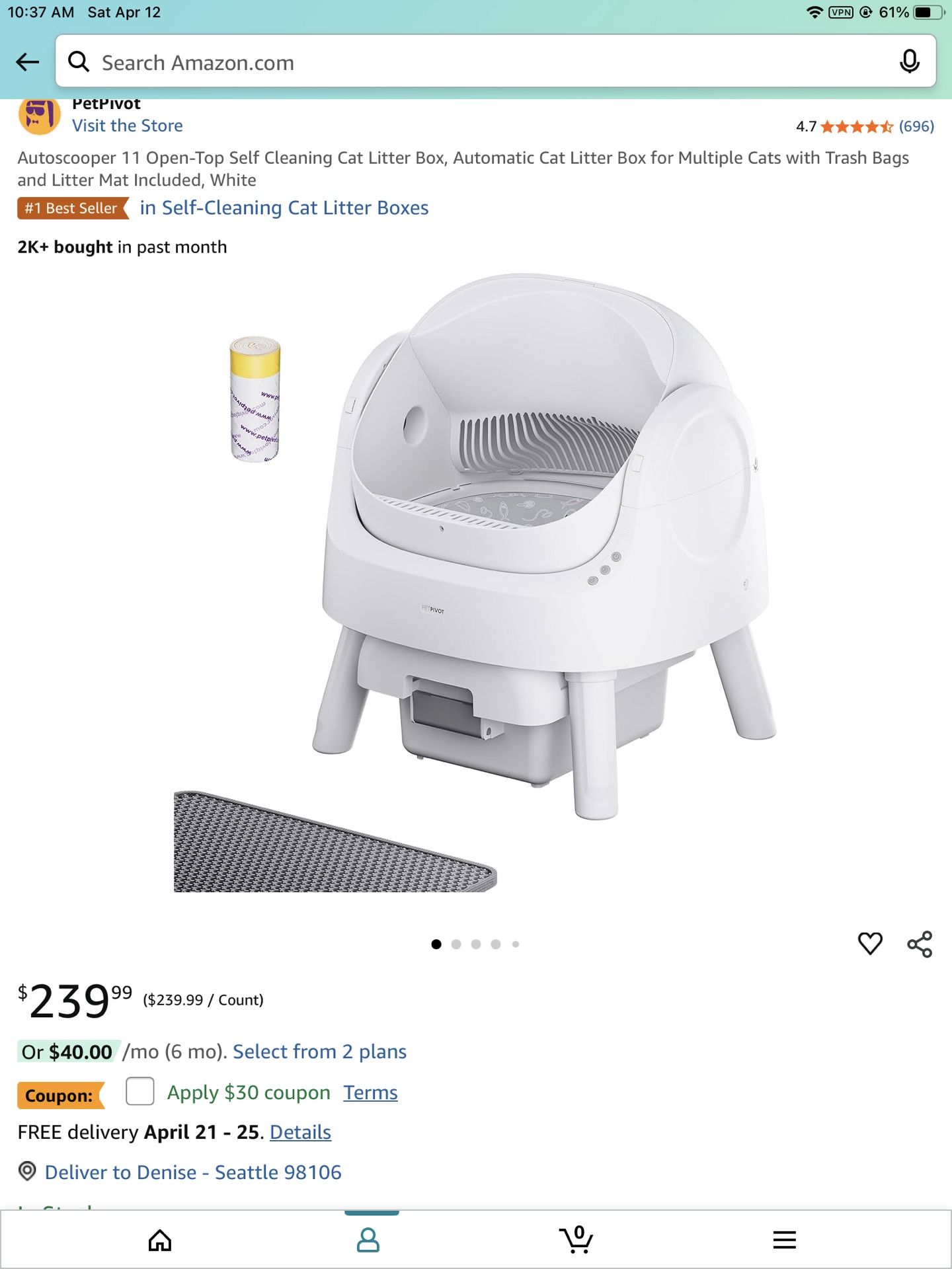 Automatic Cat Litter Box
