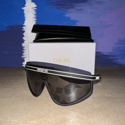 Dior Blue And Gold Sunglasses