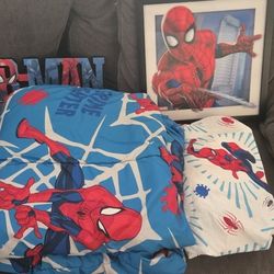 Spiderman comforter set 