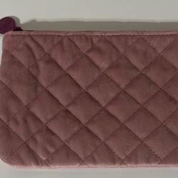 Mauve Velvet Cosmetic Bag